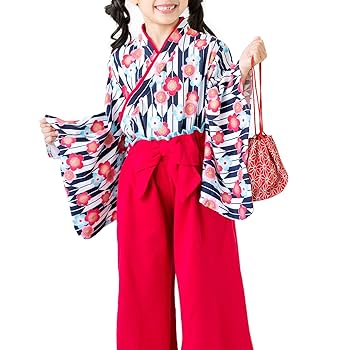 Amazon | [Puff 2 Kids] ベビー キッズ 袴風 女の子 2点 セット